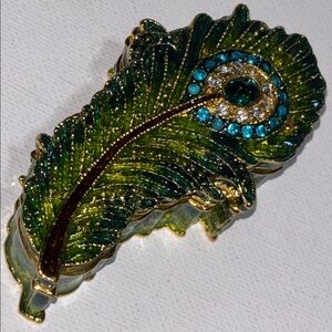 Peacock Box Peacock Feather Box Peacock Feather Ring Box